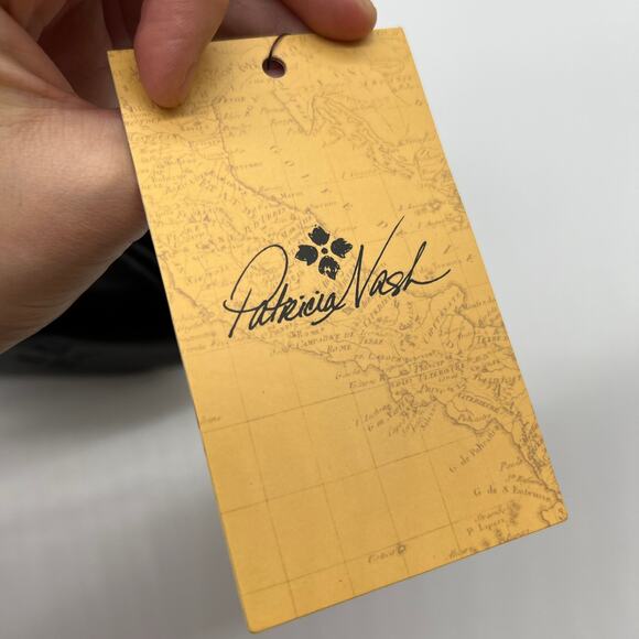 Patricia Nash Florentina Frame Leather Crossbody Bags Black Distressed Purse - Picture 14 of 16